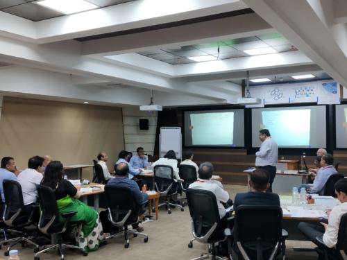 Prasun Co-facilitating a decision analysis workshop along with Dr. Bruce Judd, SDG for Aditya Birla Group.